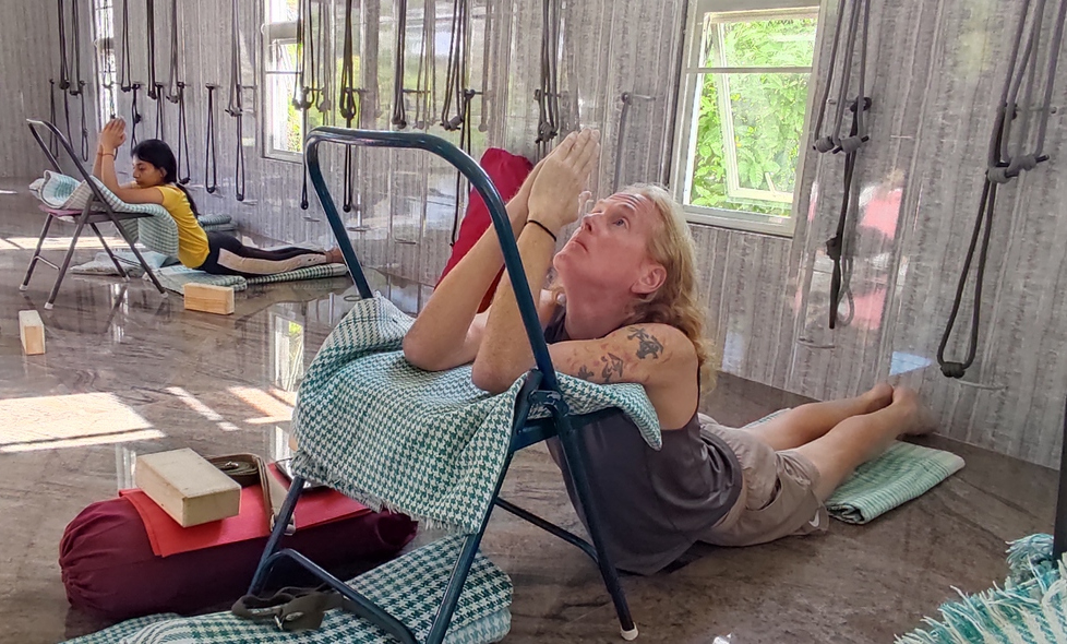 Backbend 1 with chair