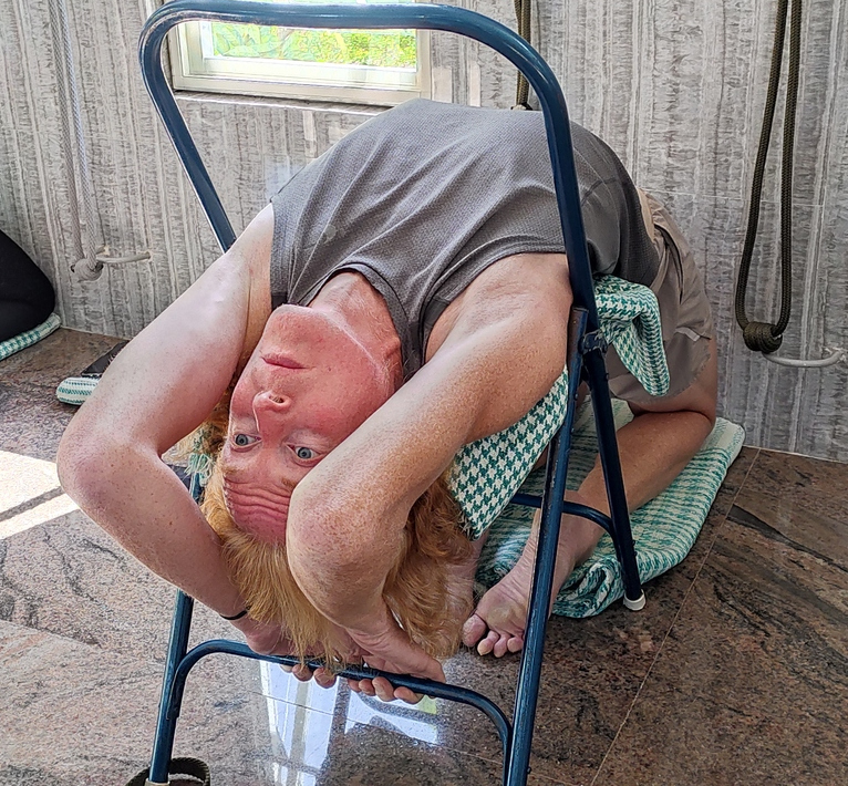 Backbend 2 with chair