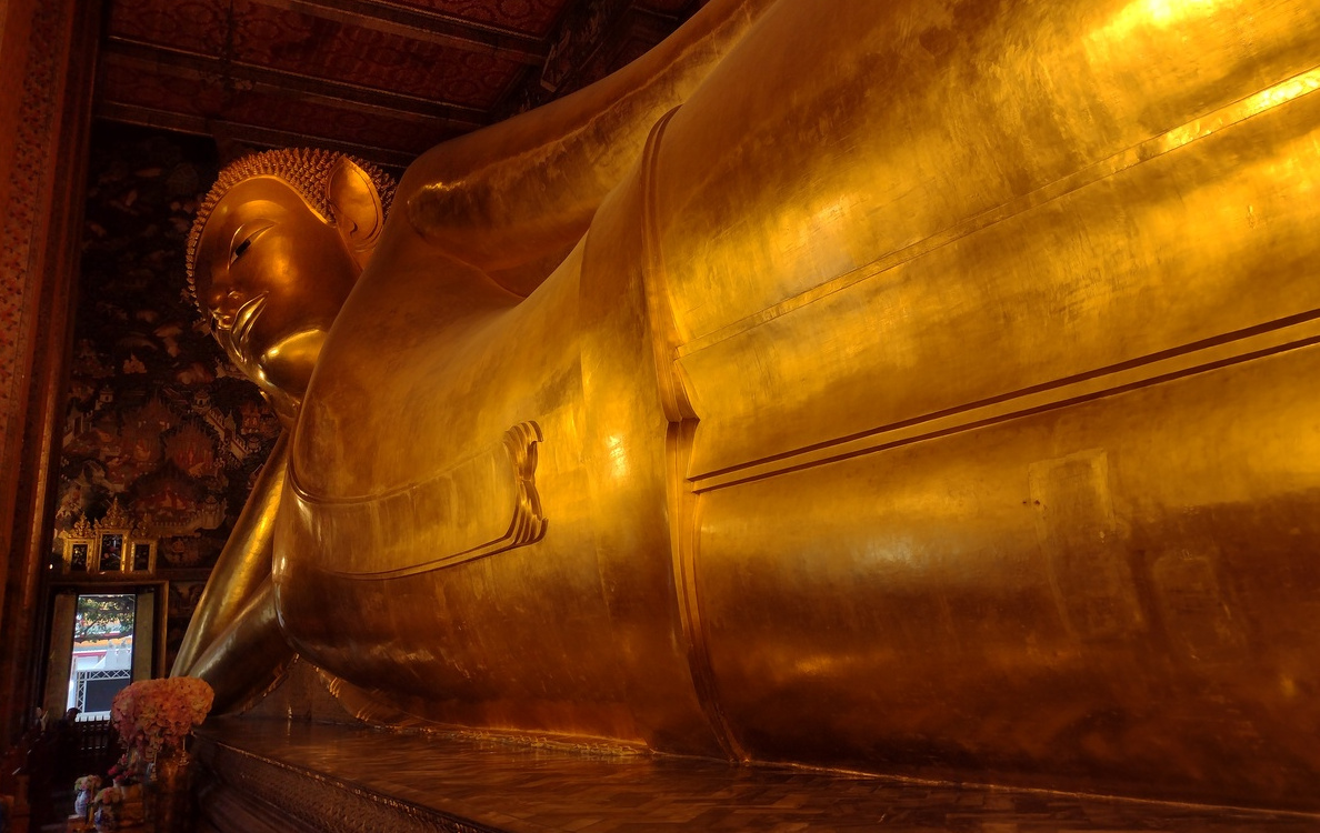 The largest reclining Buddha