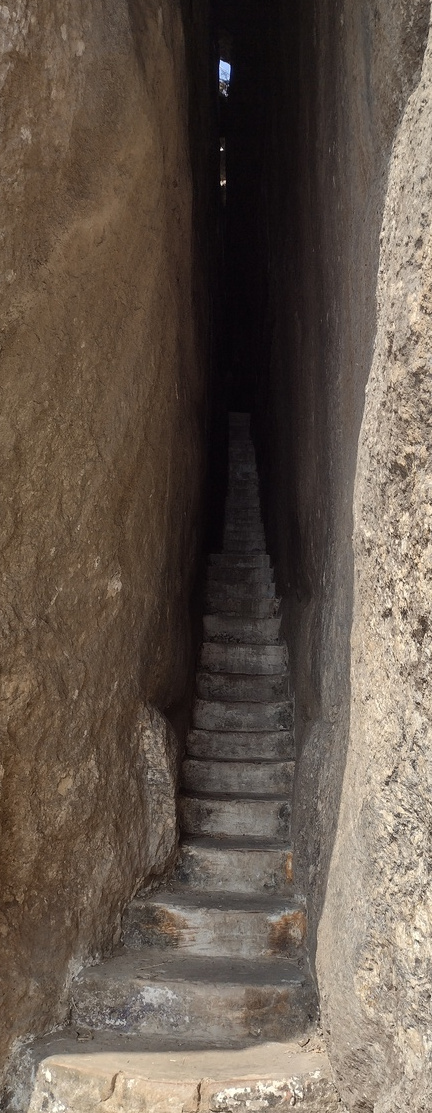 Narrow Stairs through Rock