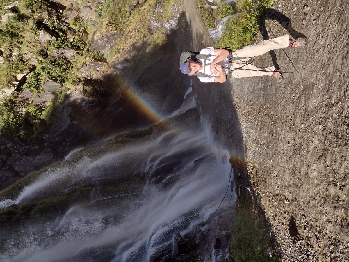 Rainbow waterfall