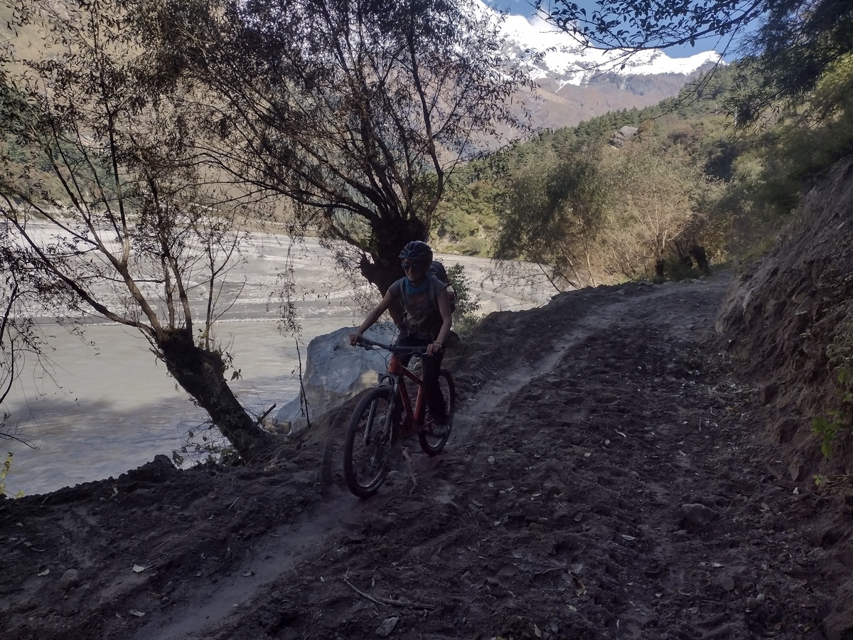 Ella on  bike
