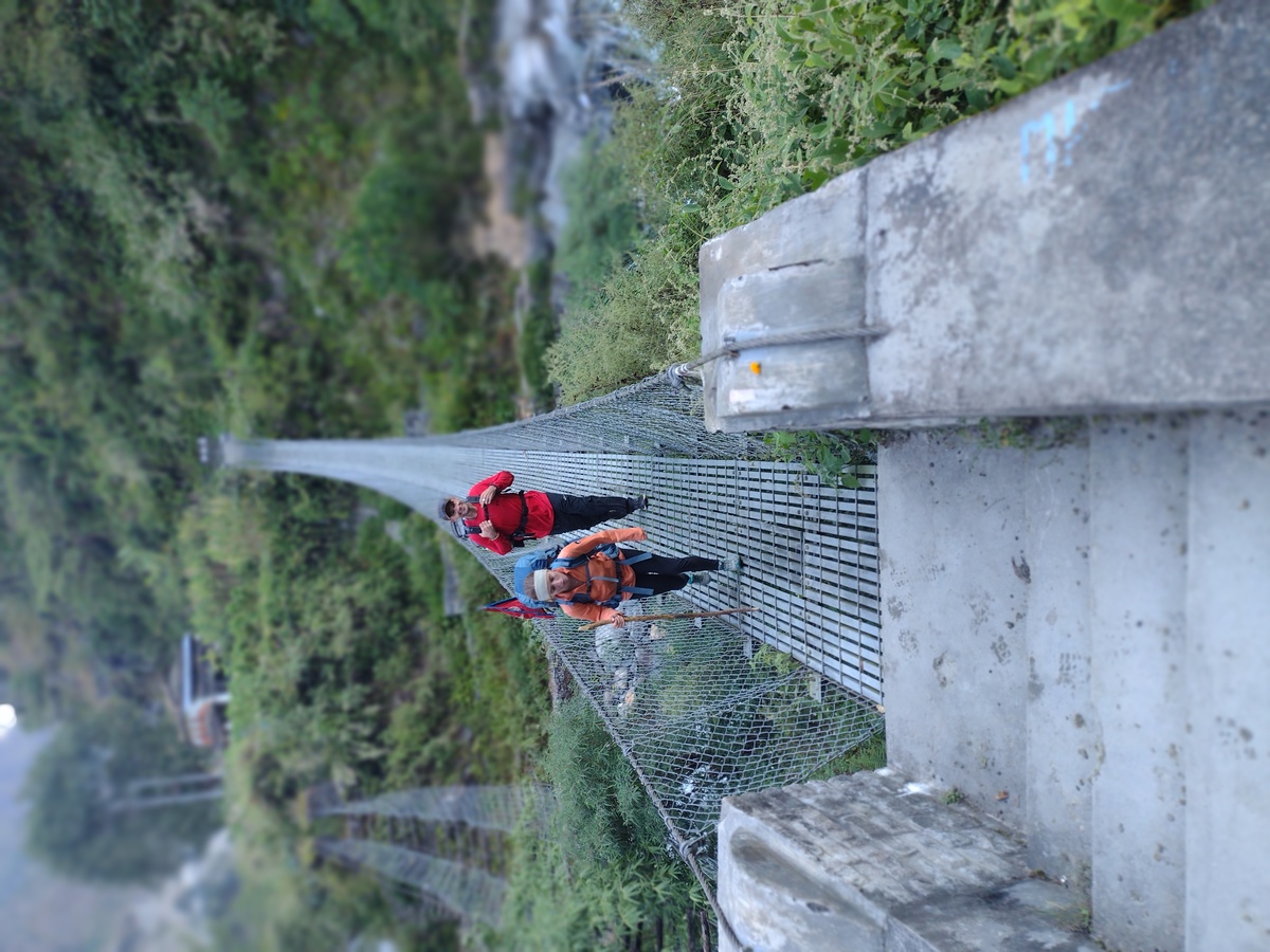 Ella and  Benjamin on Bridge