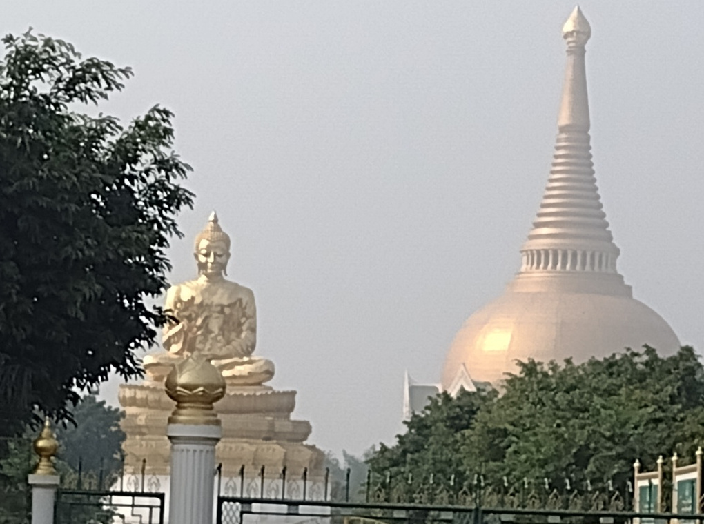 Buddha Statue and Temple