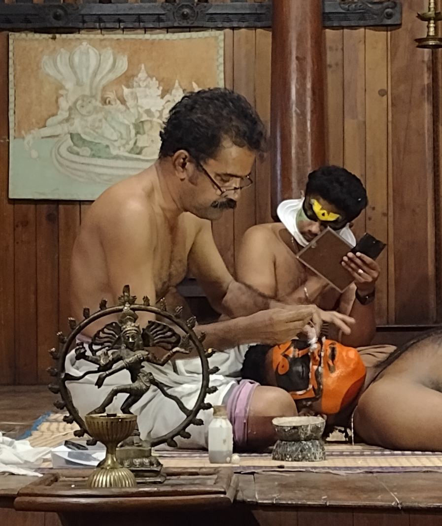 Kathakali face painting
