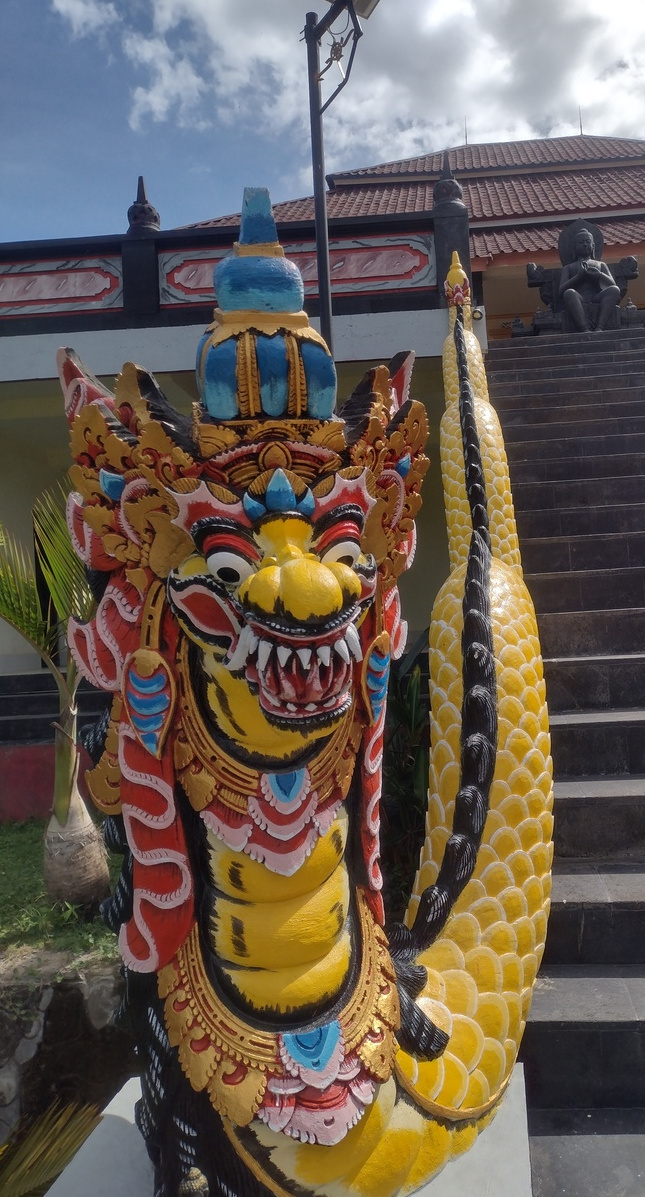 Balinese dragons at the temple