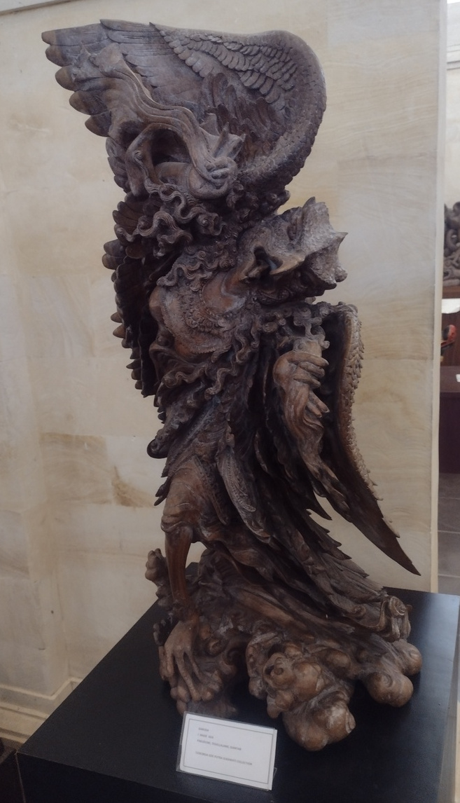 A sculpture of Garuda at the museum