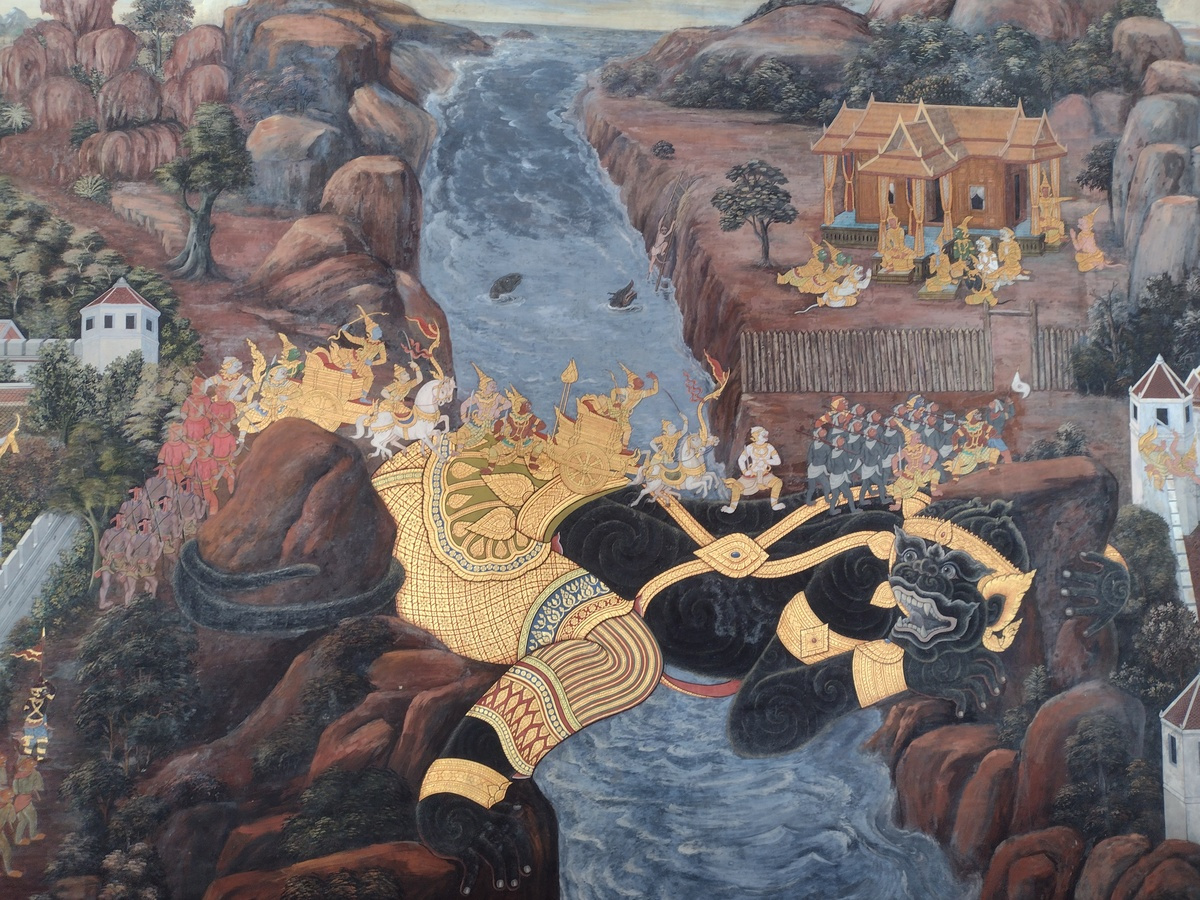 A scene from Thailand's Ramakien