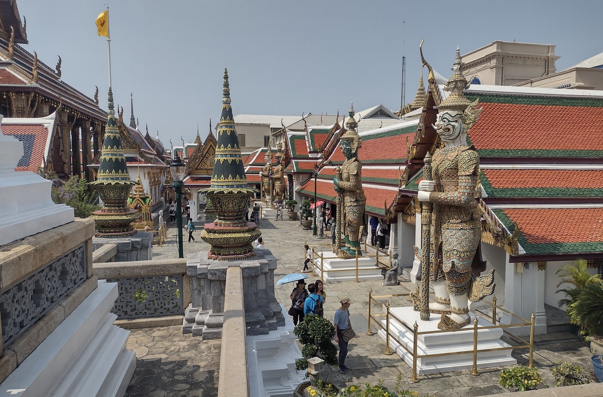 The Temple of the Emerald Buddha grounds