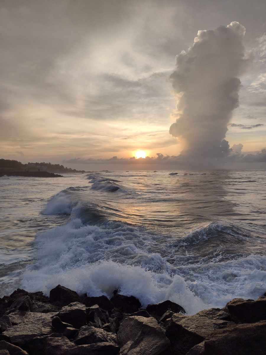 Sunrise over the Bay of Bengal